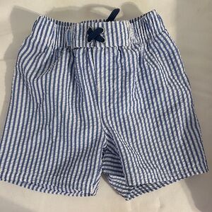 Striped Blue Kids Shorts